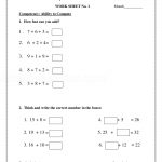 2nd grade maths worksheet addition23
