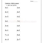 Grade 1 addition worksheet