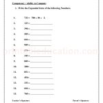 Grade 3 third worksheet for place value 32