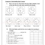 Grade 3 third worksheet for time and clock 32