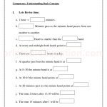 Grade 3 third worksheet for time and clock 34