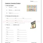 grade 1 worksheet months of the year