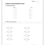 grade 1 worksheet number6