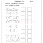 grade 1 worksheet pattern